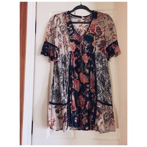 Soft laced floral dress